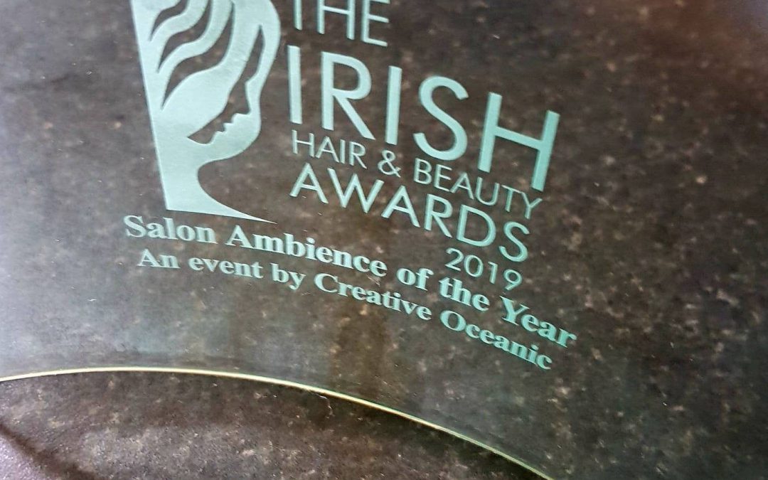 Winning the at the Irish Hair & Beauty Awards